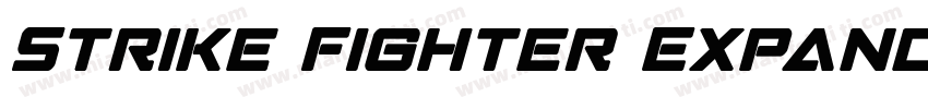 Strike Fighter Expanded Italic字体转换